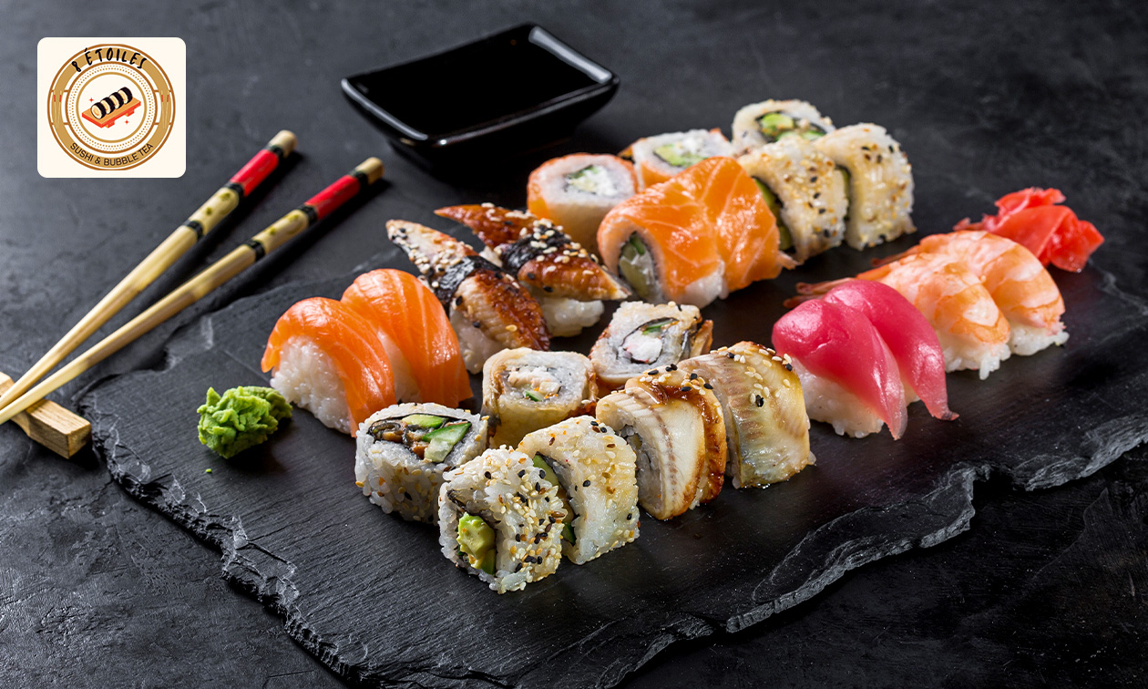 Plateau de sushis à Tournai