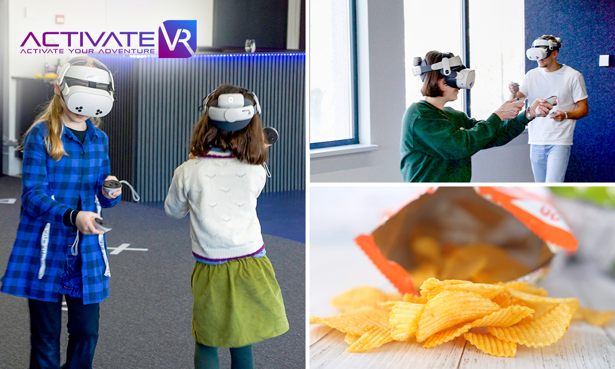 VR-experience (1 uur) + snack + drankje VR-experience (1 uur) + snack + drankje