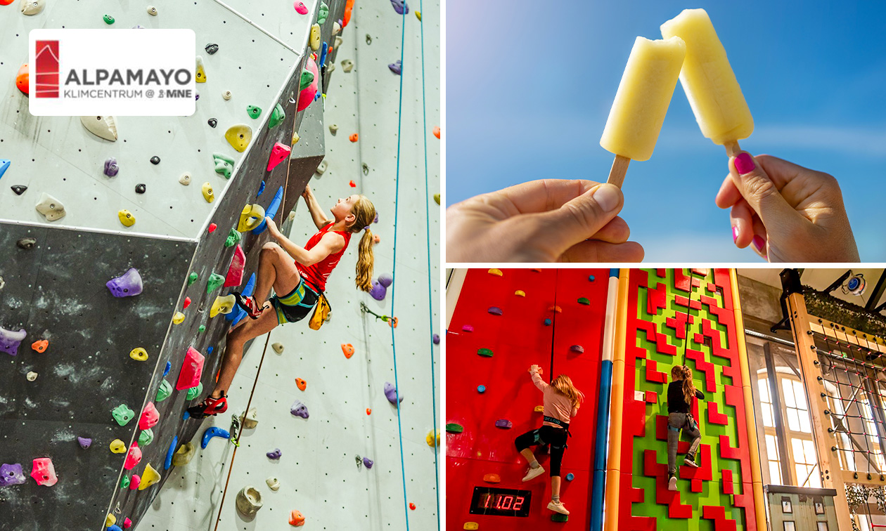 Lead of boulder + klimschoenen of Clip 'n Climb + boulderen