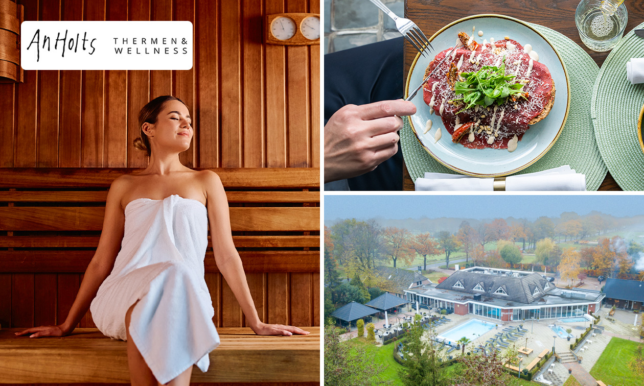 Entree sauna incl. seizoenslichaamsbehandeling (25 min) of 2-gangen keuzelunch