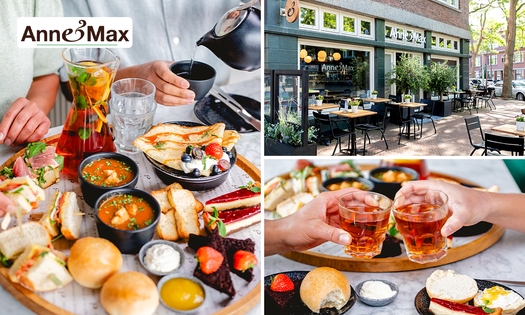 High tea inclusief onbeperkt thee bij Anne&Max Den Haag Hoytema