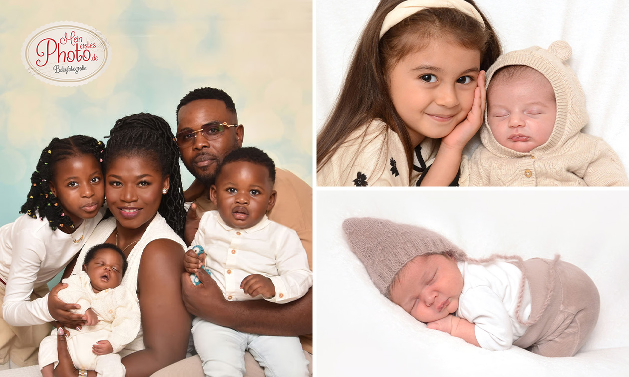 Professionelles Baby-Fotoshooting + digitale Bilder und opt. Poster