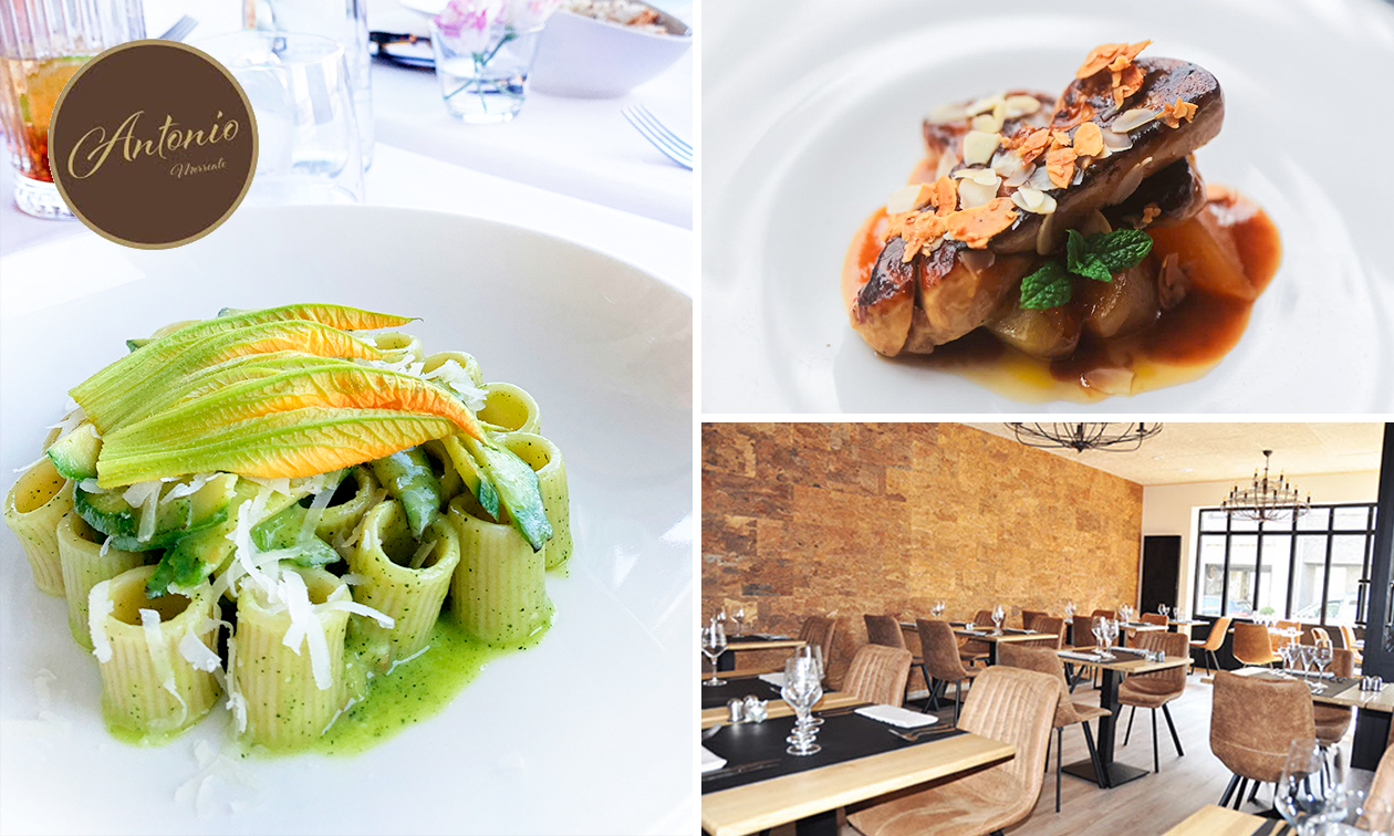 Menu gastronomique en 6 services + mise en bouche chez Antonio Morreale