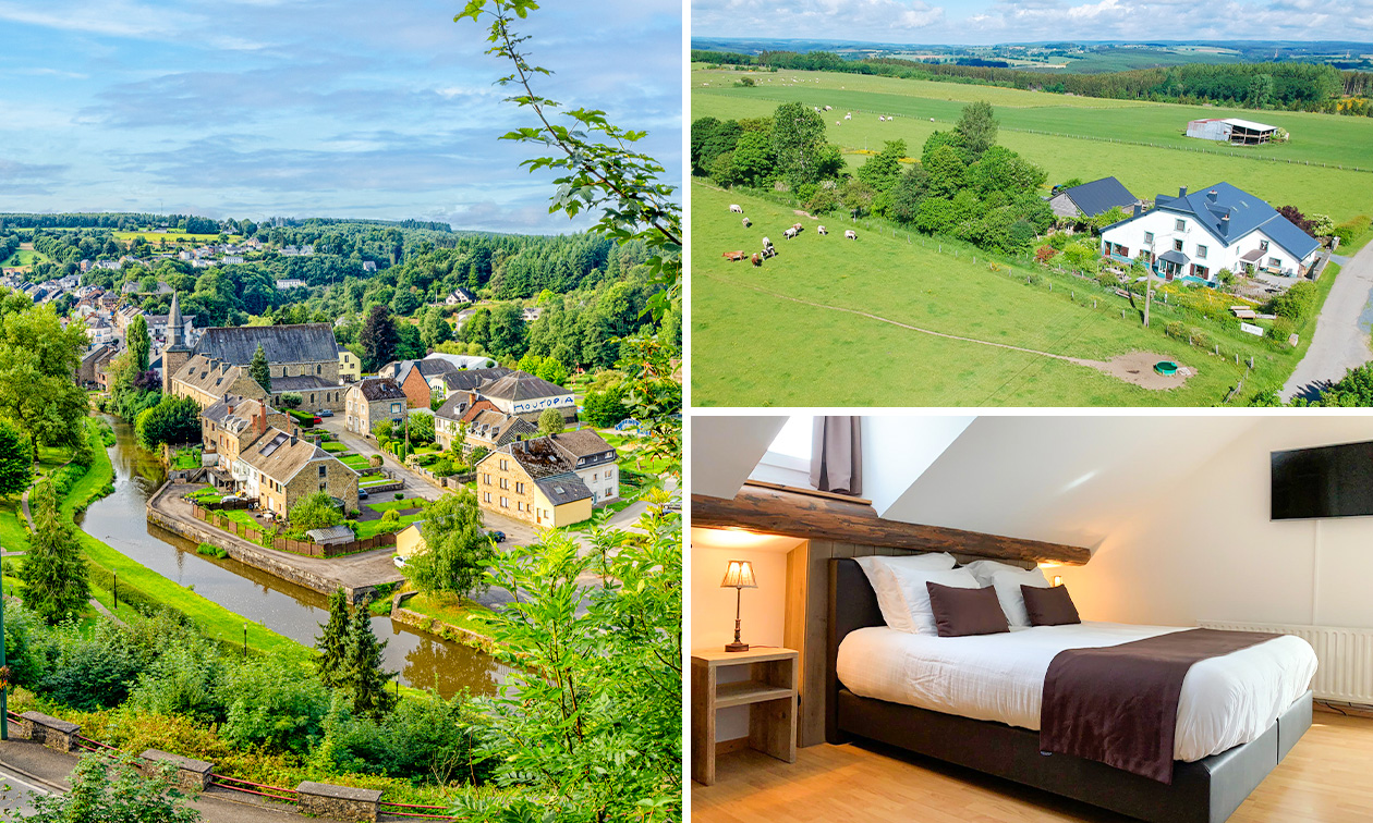 2 overnachtingen voor 2 + welkomstdrankje + ontbijt + evt. diner in de Belgische Ardennen