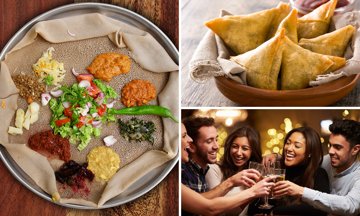 Afrikaans 3-gangen keuzediner of shared dining-diner bij Restaurant Moseb