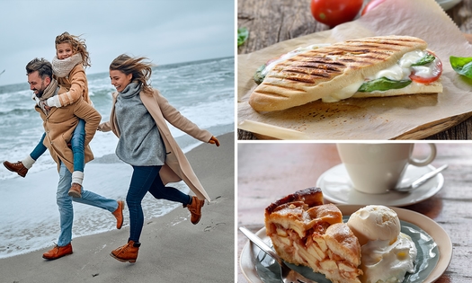 Wandelarrangement + warme drank + gebak + 2-gangenlunch