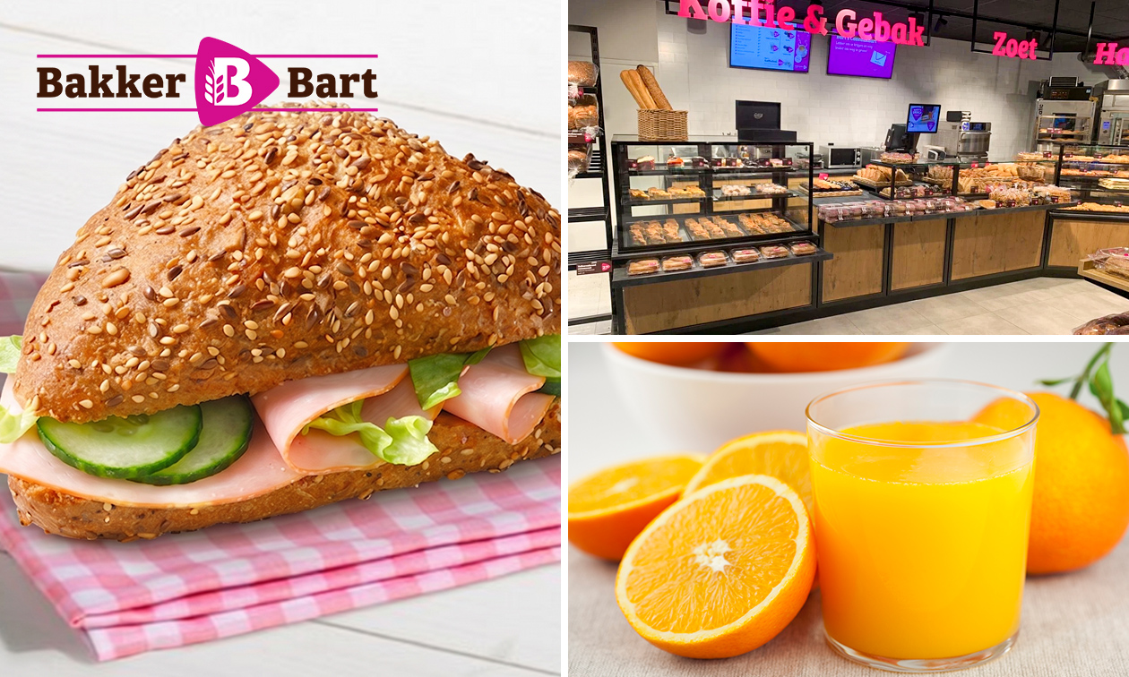 Ontbijt voor afhaal of ter plekke eten bij Bakker Bart
