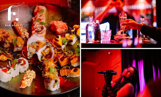 Shared dining bij Bar Rouge + ticket show in hartje Amsterdam