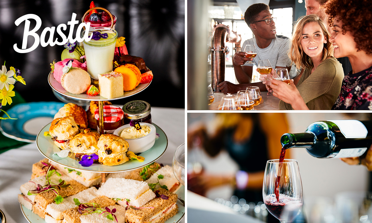 High tea, beer, wine of cocktail (2 uur)