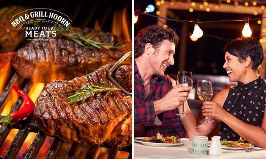 All-You-Can-Eat barbecue (2,5 uur) + dessert bij BBQ & Grill