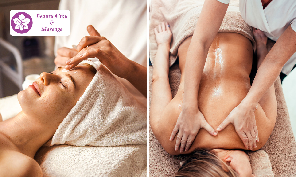 Massage en/of gezichtsbehandeling naar keuze van 60 minuten