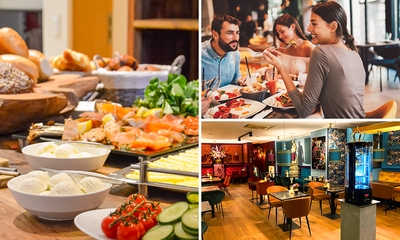 Luxe ontbijtbuffet + glas bubbels