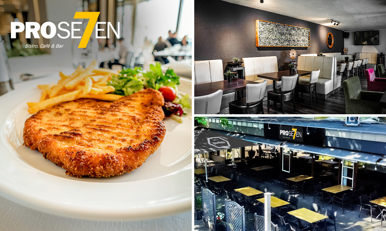 2-Gänge-Schnitzel-Menü nach Wahl bei Bistro ProSeven im Herzen von Viersen