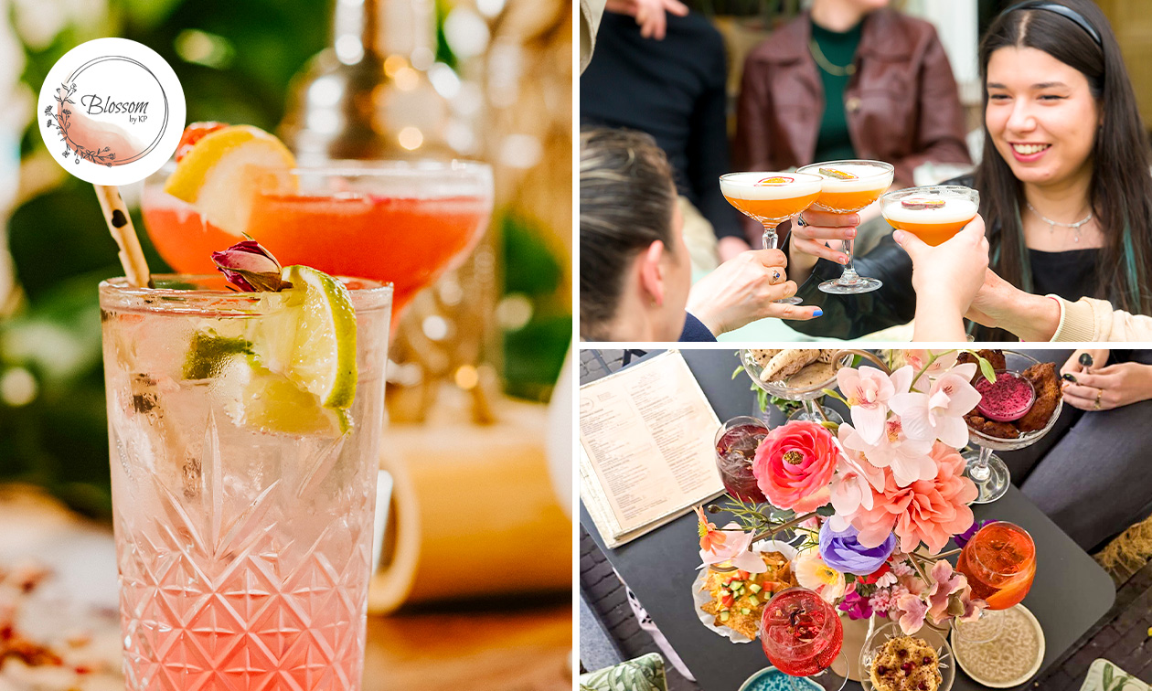High borrel tree met borreletagère en drankje(s) naar keuze bij Blossom by KP