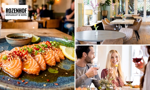 2-gangen shared dining-diner bij Boutique Hotel Rozenhof