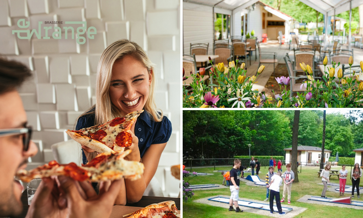 Midgetgolf (18 holes) + pizza bij Brasserie de Wrange