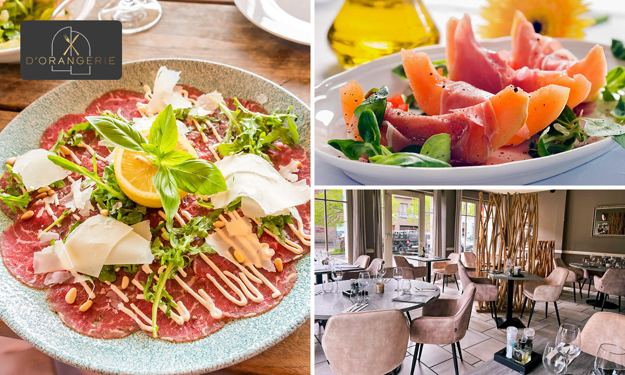 3-gangenlunch of -diner + 2 amuses van de chef bij Brasserie d'Orangerie