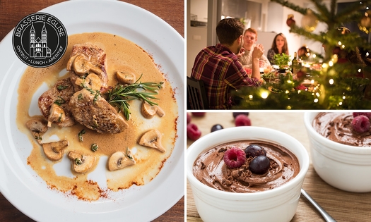 4-gangen kerstdiner + amuse bezorgen of afhalen bij Brasserie Église