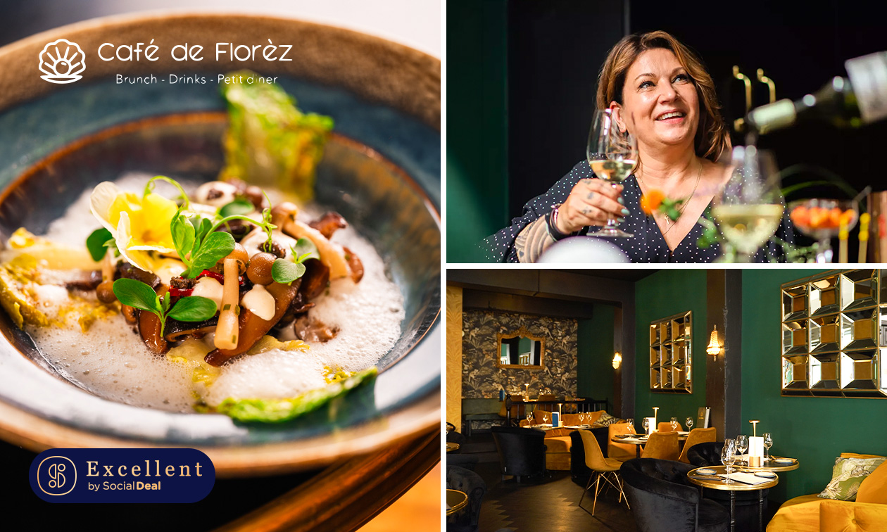 3- of 4-gangendiner van de chef bij Café de Florèz in hartje Den Haag