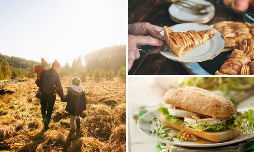 Wandelarrangement + warme drank + gebak + 2-gangenlunch