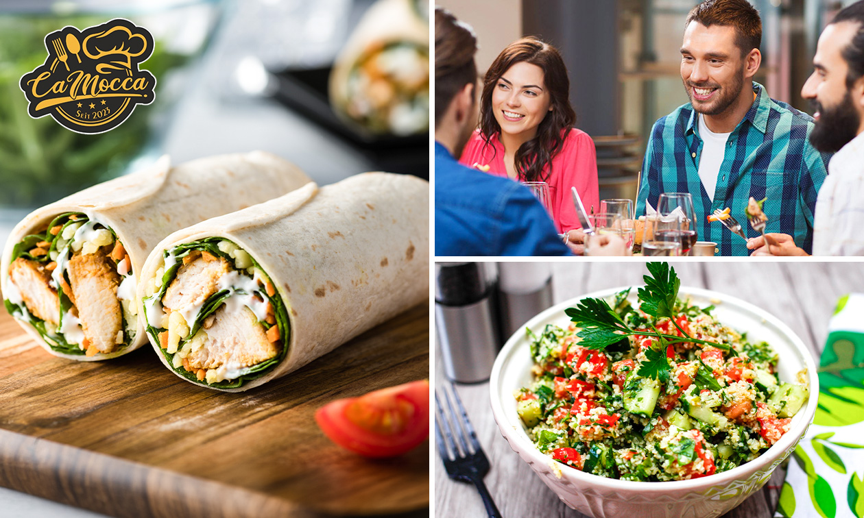Wrap oder Toast nach Wahl + Beilage