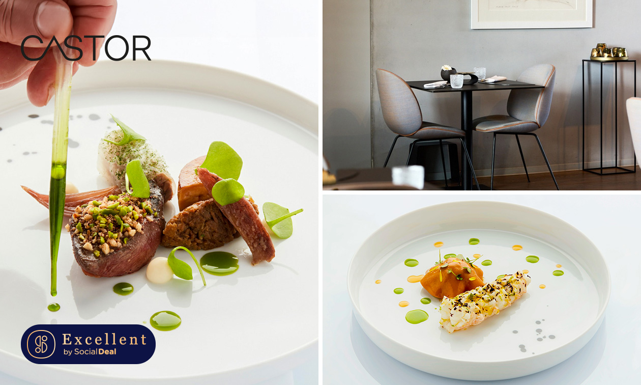 4-gangenlunch of 5-, 6-, of 7-gangenlunch of -diner van de chef bij Castor