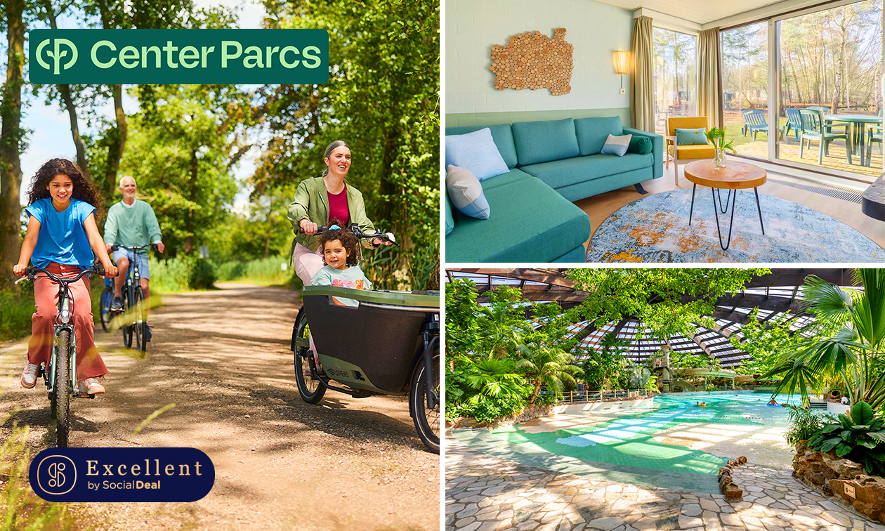 Übernachtungen für 4 bis 8 Personen bei Center Parcs Übernachtungen für 4 bis 8 Personen bei Center Parcs