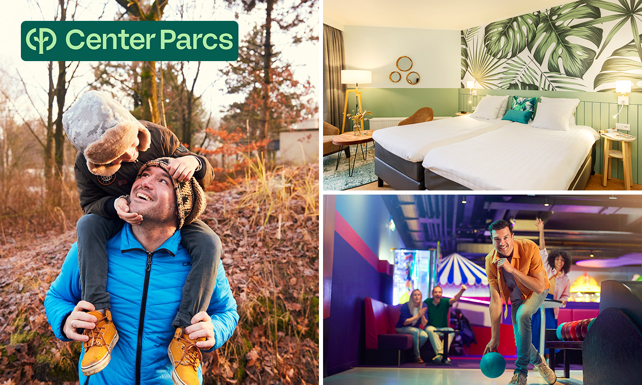 2, 3 of 4 overnachtingen voor 4 tot 6 in Center Parcs De Vossemeren