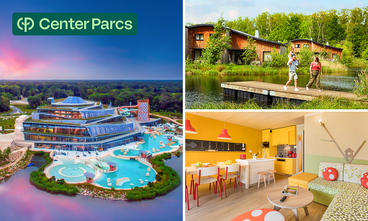 2, 3 oder 4 Übernachtungen für 4 bis 6 Personen in Center Parcs 2, 3 oder 4 Übernachtungen für 4 bis 6 Personen in Center Parcs