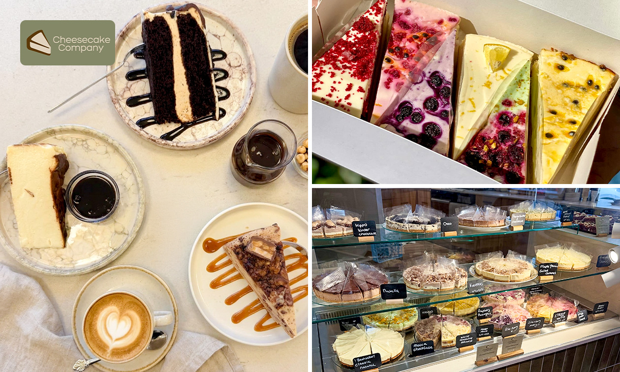 Cheesecake naar keuze + koude of warme drank naar keuze