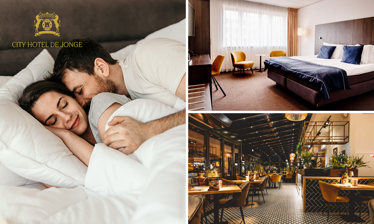 Overnachting voor 2 + ontbijt in hartje Assen