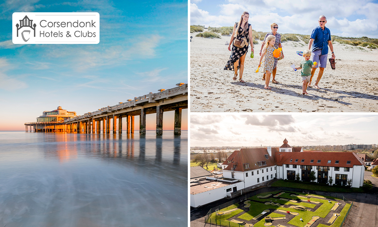 Overnachting voor 2 tot 4 + ontbijt + late check-out in Blankenberge