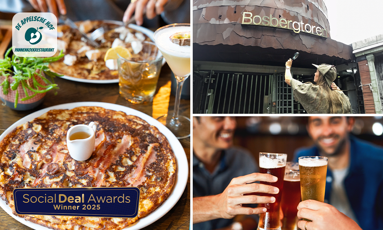 Escapegame + evt. borrelplank of 3-gangen keuzediner of borrelarrangement bij De Appelsche Hof