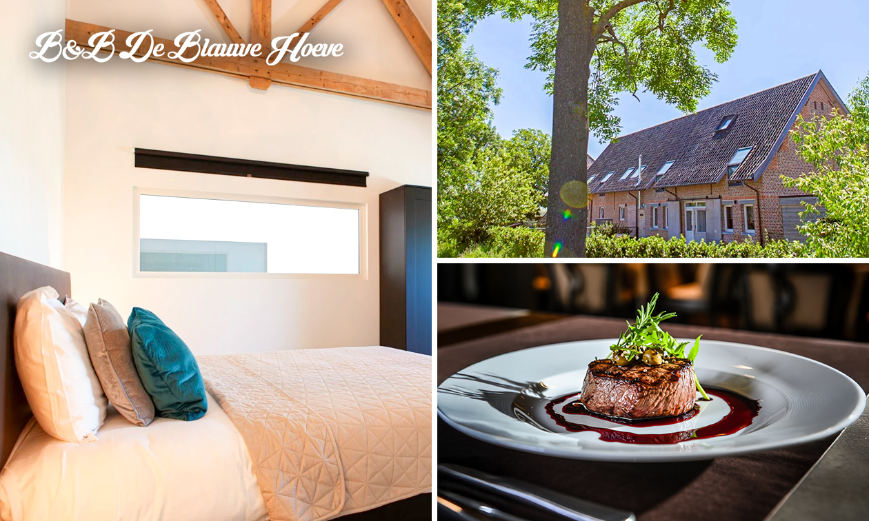 Overnachting(en) voor 2 + ontbijt + 3-gangendiner + welkomstdrankje in Zwijndrecht