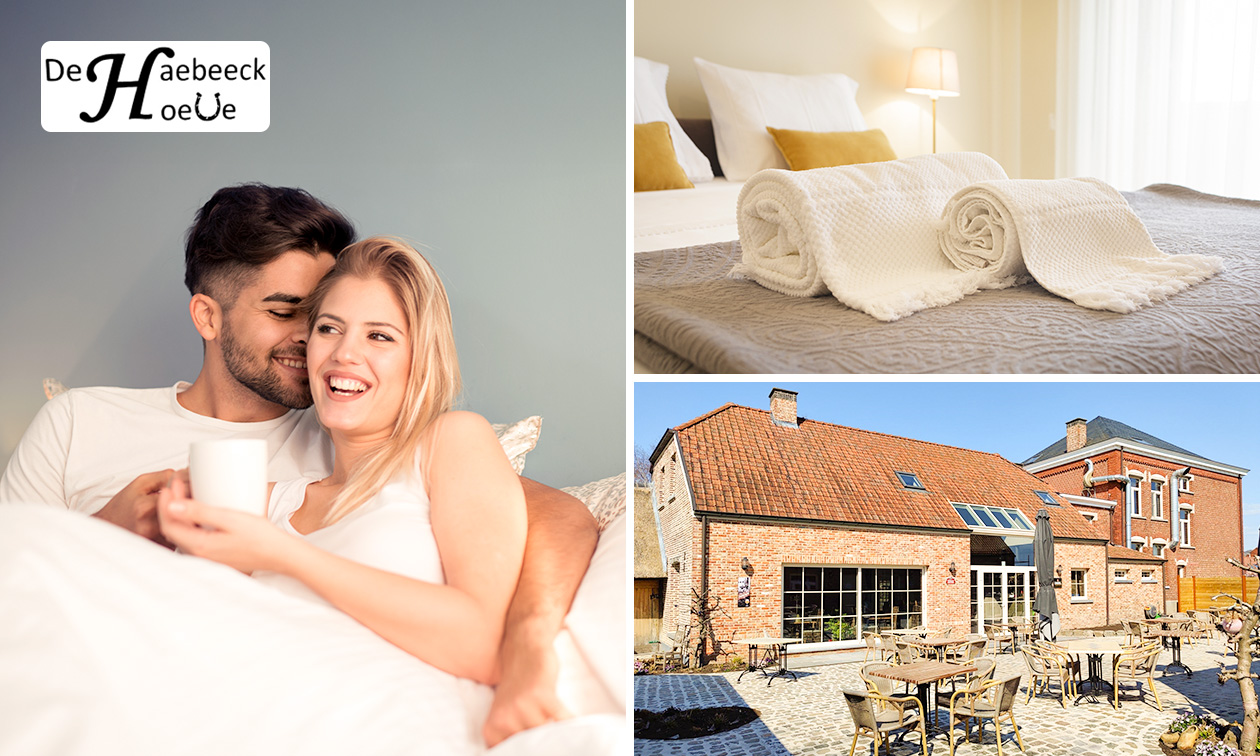 1 of 2 overnachting(en) voor 2 + ontbijt nabij de Antwerpse Kempen