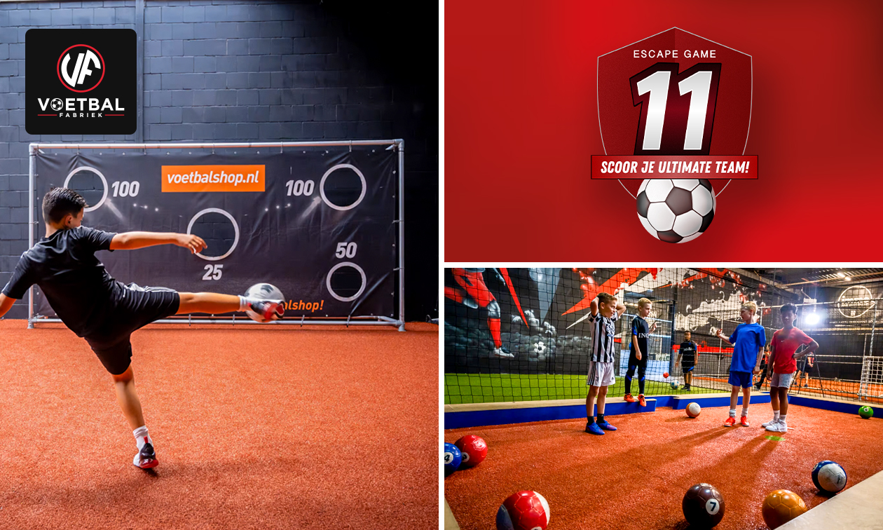 Voetbalactiviteiten (1,5 uur) en/of voetbal-escaperoom