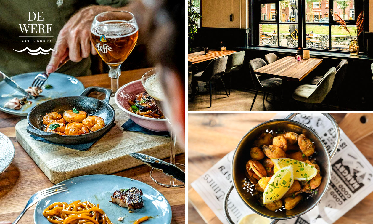 Shared dining-diner incl. broodplankje in Den Helder