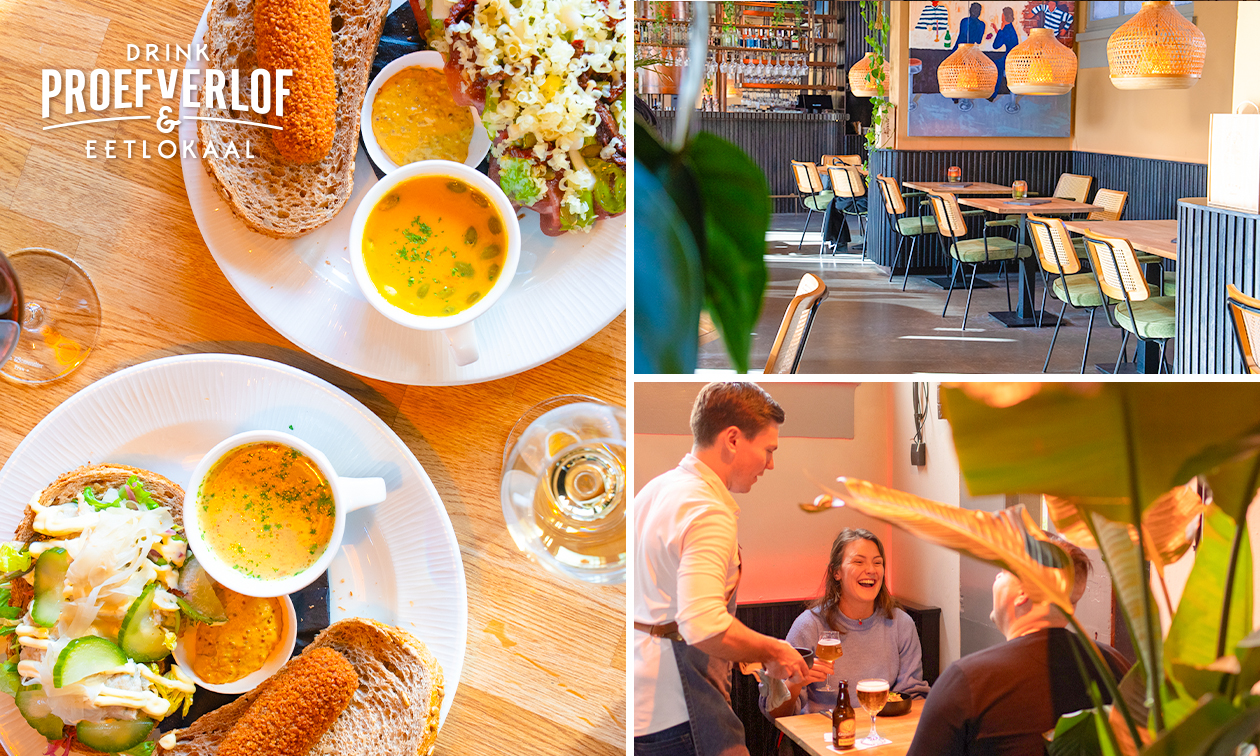 Lunch bij Drink & Eetlokaal Proefverlof in hartje Leeuwarden