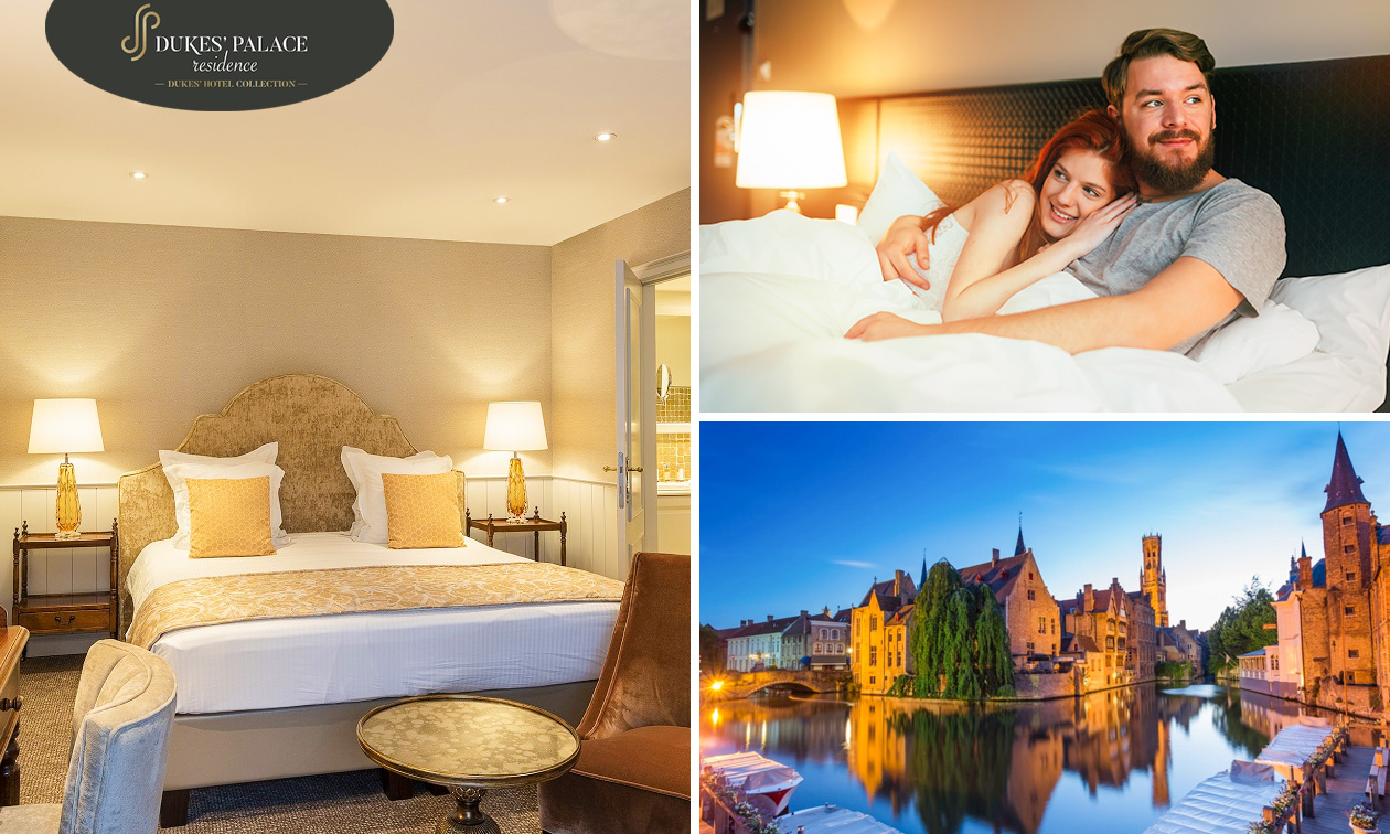 Overnachting voor 2 + ontbijt in hartje Brugge