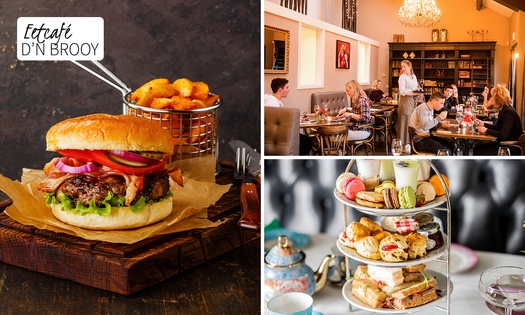 High tea + glas bubbels of 2-gangen keuzediner + broodmandje