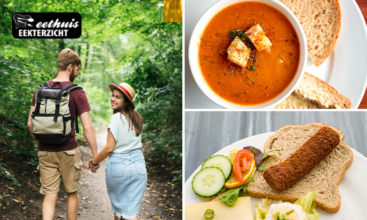 Wandelarrangement incl. 3-gangenlunch of soep en brood bij Eethuis Eekterzicht