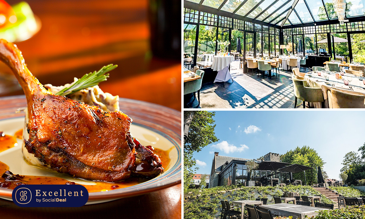 2-gangenlunch of 3-gangendiner à la carte in Machelen
