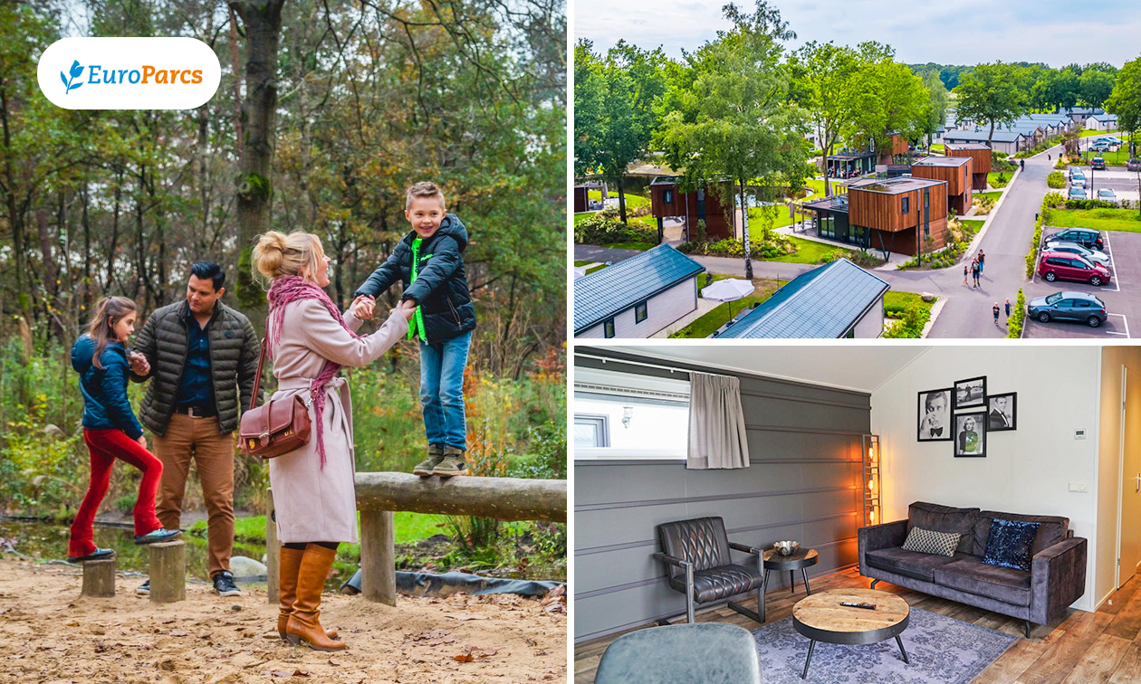 Weekend of midweek weg (4 tot 6 pers.) in EuroParcs
