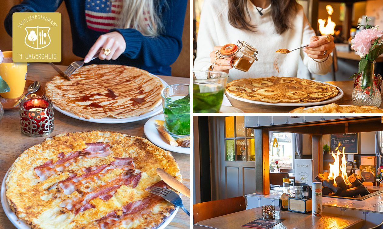All-You-Can-Eat pannenkoeken (1,5 uur) bij Familierestaurant 't Jagershuis All-You-Can-Eat pannenkoeken (1,5 uur) bij Familierestaurant 't Jagershuis