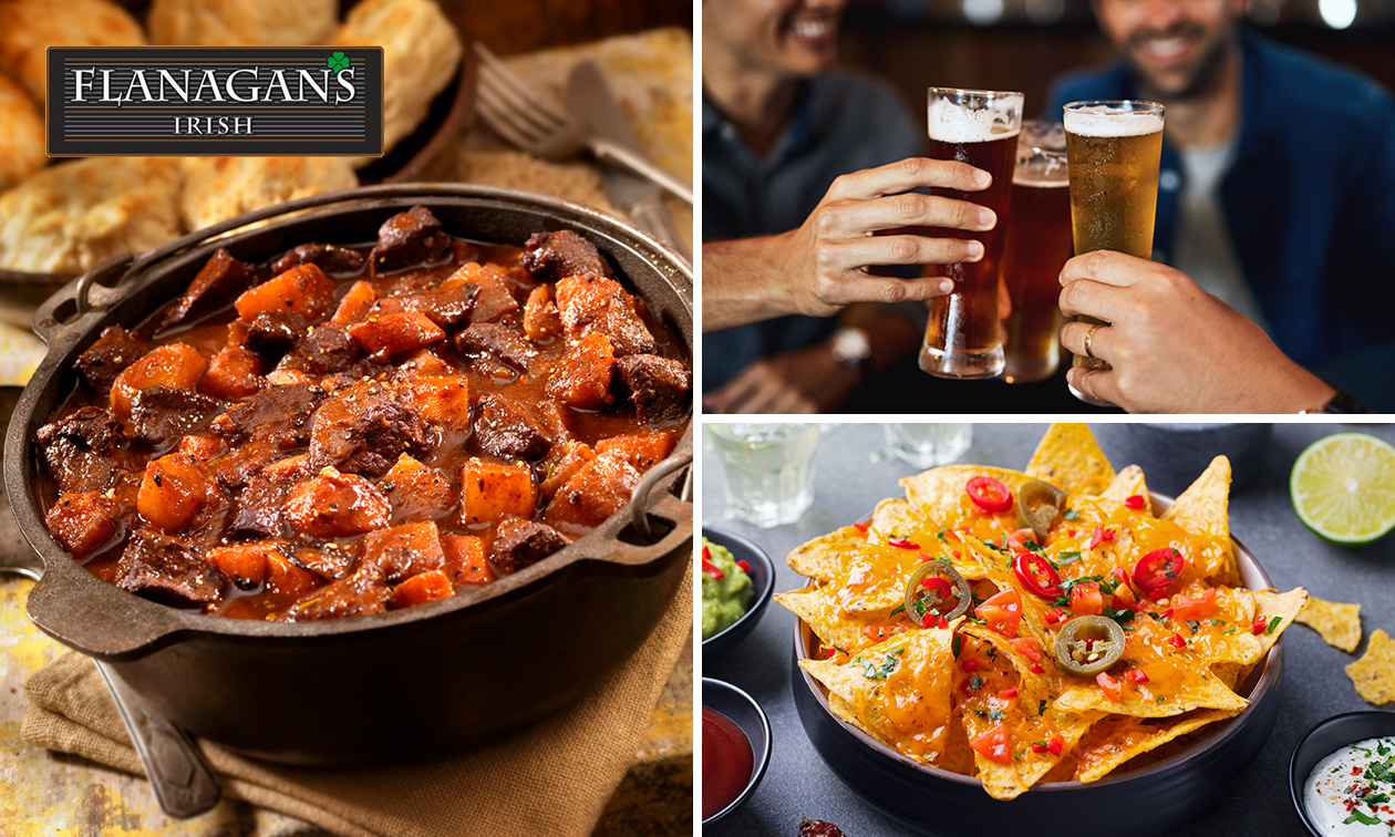 3-gangen keuzediner bij Flanagan´s