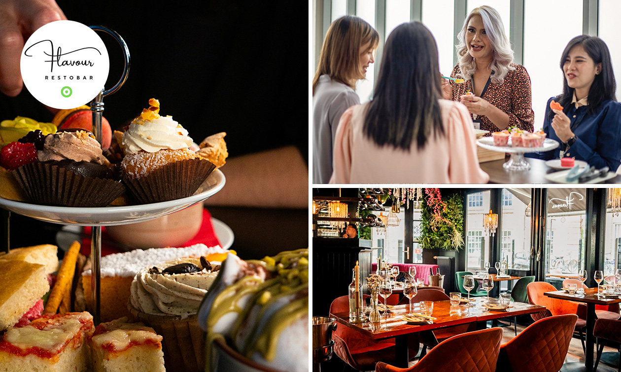 Luxe high tea + onbeperkt thee + glaasje bubbels bij Flavour BY 'de Buurvrouw'
