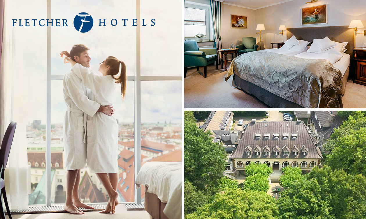 Overnachting voor 2 bij Fletcher Hotels in Duitsland