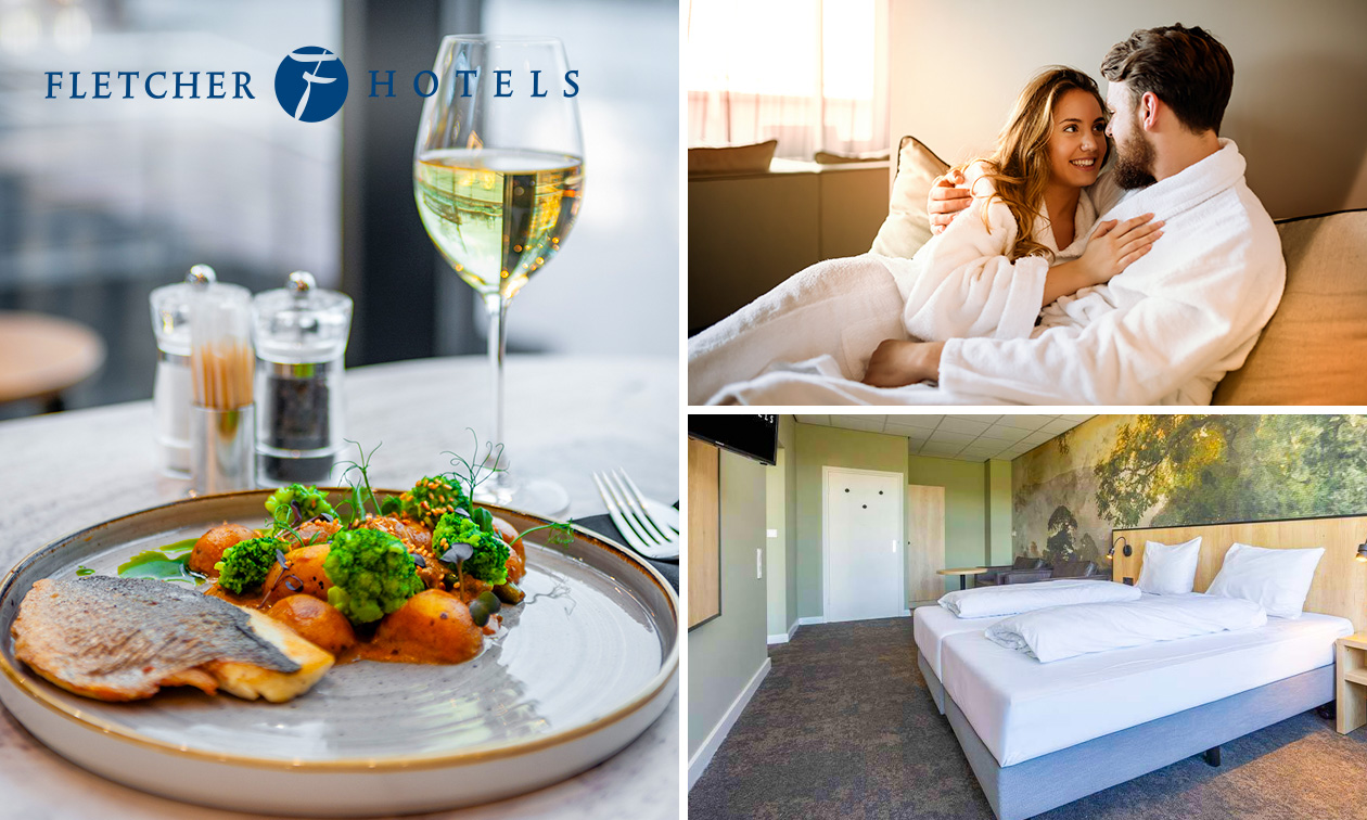 Overnachting(en) voor 2 + ontbijt + hoofdgerecht Fletcher's Keuzediner