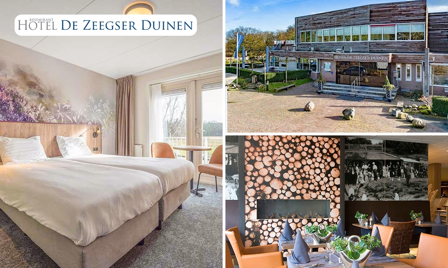 Overnachting(en) voor 2 + ontbijt + dinerbuffet of 1x hoofdgerecht à la carte bij Fletcher