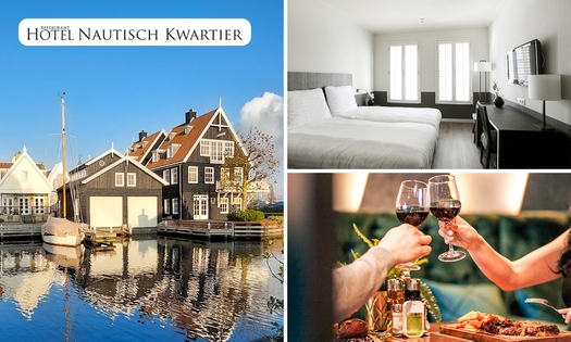 Overnachting(en) voor 2 + ontbijt + 1-gang shared dining-proeverij in Huizen